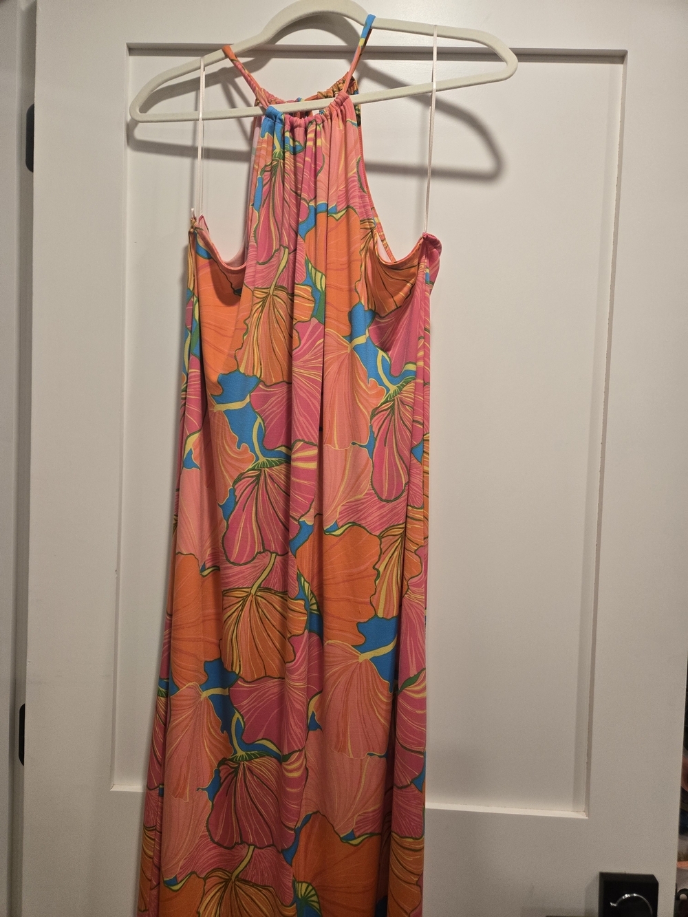 Trina Turk Milan Gingko Halter Floral Maxi Dress | Size Large - EUC - Picture 4 of 6